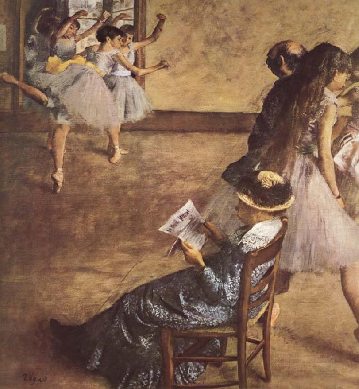 Edgar Degas Balettklassen oil painting image